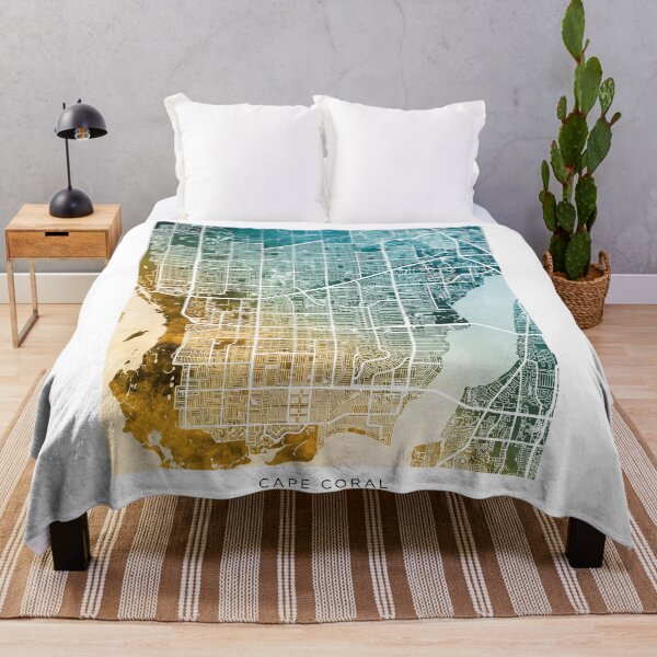 Item preview, Cape Coral Florida City Street Map designed and sold by ArtPrints.