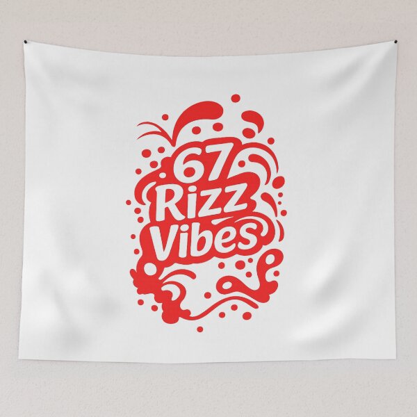 Item preview, 67 Rizz Vibes Graphic Tee – Modern Slang Street Aesthetic designed and sold by bazstees54.