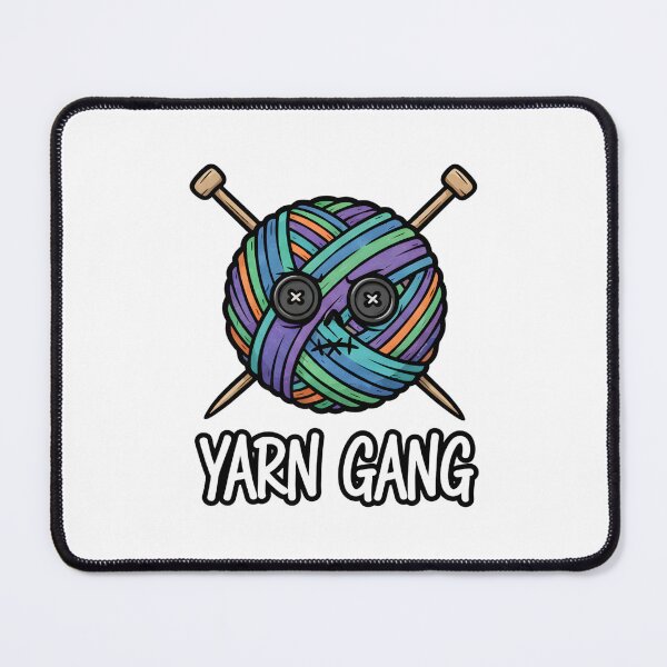 Item preview, Funny Yarn Gang Knitting Skull Crossbones designed and sold by Kvarny.