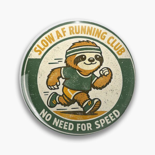 Item preview, Slow AF Running Club No Need For Speed Funny Sloth Runner designed and sold by Capisedo.
