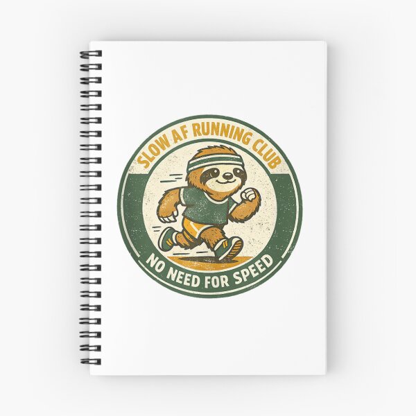 Item preview, Slow AF Running Club No Need For Speed Funny Sloth Runner designed and sold by Capisedo.