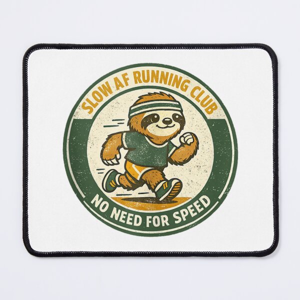 Item preview, Slow AF Running Club No Need For Speed Funny Sloth Runner designed and sold by Capisedo.