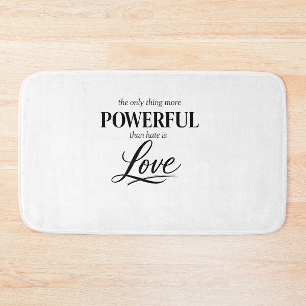 Item preview, More Powerful Than Hate – Love Typography Design designed and sold by JordanInk Studio.