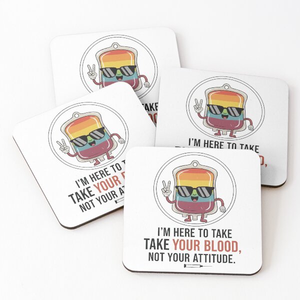 Item preview, Funny Phlebotomist Gift - Take Your Blood Not Your Attitude designed and sold by doodIllustrate.