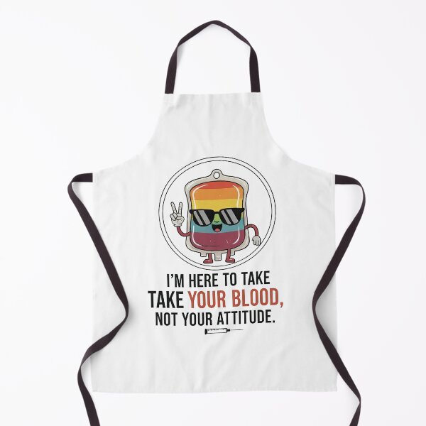 Item preview, Funny Phlebotomist Gift - Take Your Blood Not Your Attitude designed and sold by doodIllustrate.