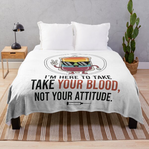 Item preview, Funny Phlebotomist Gift - Take Your Blood Not Your Attitude designed and sold by doodIllustrate.