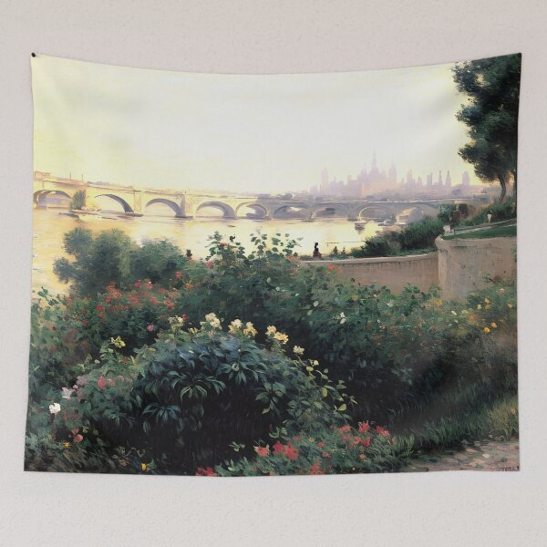 Item preview, Argenteuil, Flowers by the Riverbank designed and sold by artdesignsnow.