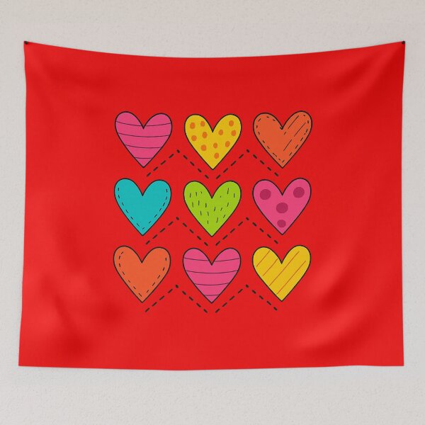 Item preview, Playful Valentine Hearts designed and sold by annenambiro.