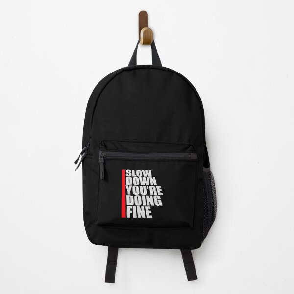 Item preview, Slow Down You're Doing Fine Motivational Quote Logo designed and sold by shirt-o-mat.
