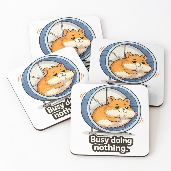 Item preview, Busy Doing Nothing Hamster – Funny Lazy Mood Cute Aesthetic Meme Design designed and sold by Florarts.