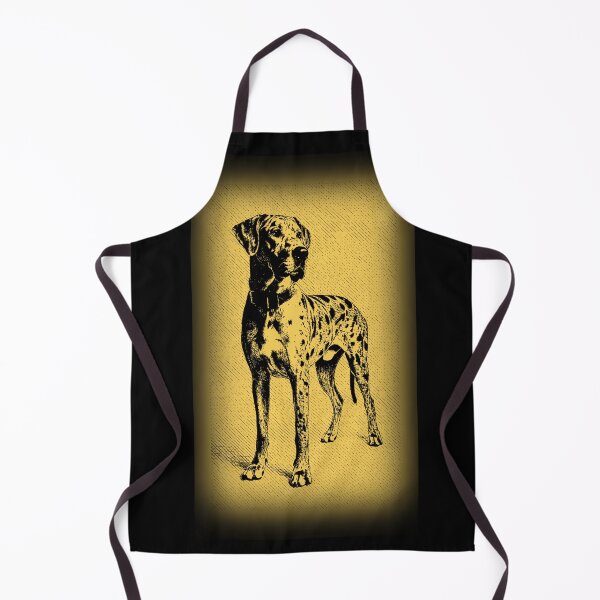 Item preview, Great Dane Golden Vintage Portrait designed and sold by RPrintPulse.
