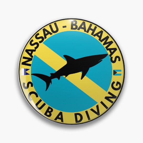 Item preview, Nassau Bahamas Scuba Diving Logo T-Shirt | Shark Emblem, Island Dive Tee designed and sold by Peycer.