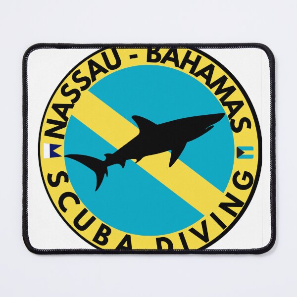 Item preview, Nassau Bahamas Scuba Diving Logo T-Shirt | Shark Emblem, Island Dive Tee designed and sold by Peycer.