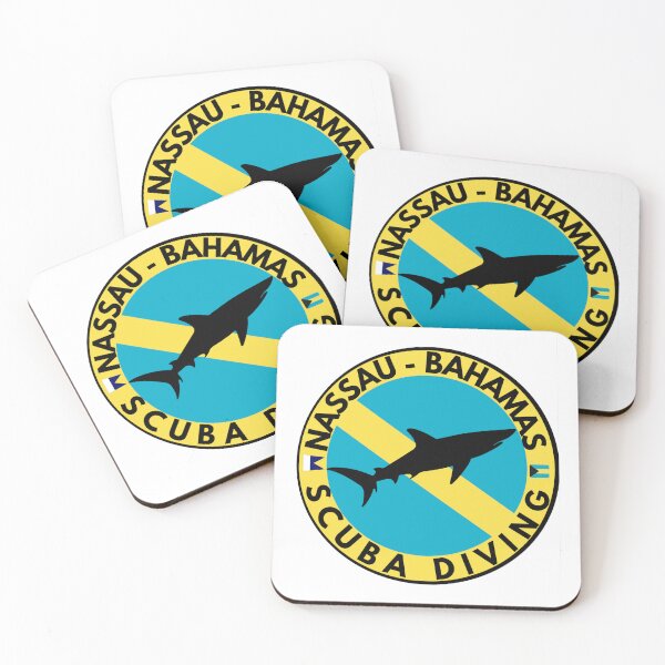 Item preview, Nassau Bahamas Scuba Diving Logo T-Shirt | Shark Emblem, Island Dive Tee designed and sold by Peycer.