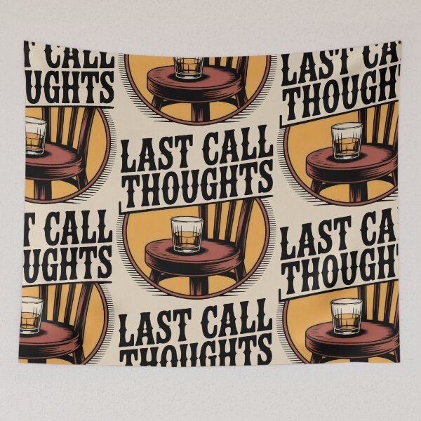 Item preview, Last Call Thoughts Vintage Whiskey Glass designed and sold by SplashTastic.