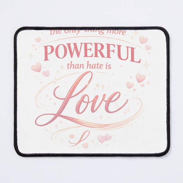 Item preview, Soft Valentine Love Over Hate Typography designed and sold by JordanInk Studio.