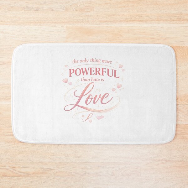 Item preview, Soft Valentine Love Over Hate Typography designed and sold by JordanInk Studio.