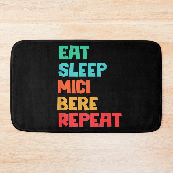 Item preview, Eat Sleep Mici Bere Repeat Romanian Food Culture Funny Quote designed and sold by DogoMalulu.
