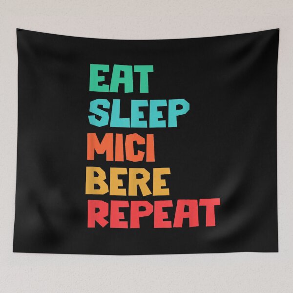 Item preview, Eat Sleep Mici Bere Repeat Romanian Food Culture Funny Quote designed and sold by DogoMalulu.