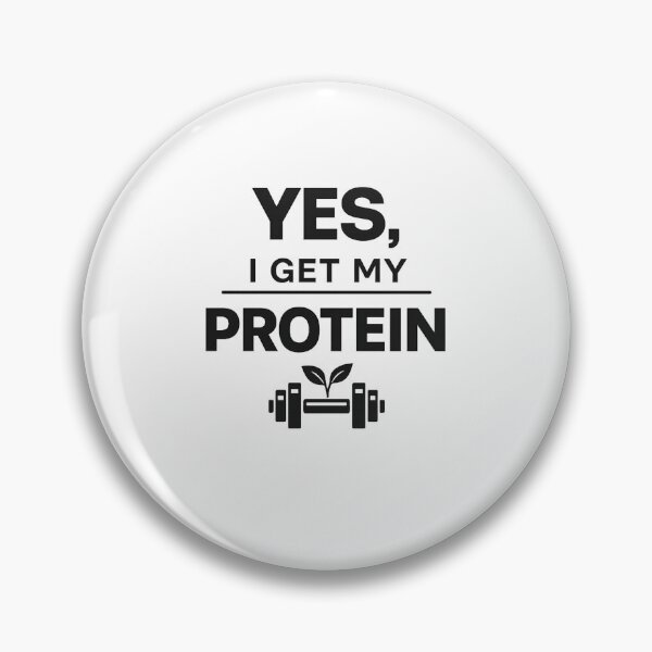 Item preview, Yes, I Get My Protein Plant Based Vegan Gym Design designed and sold by GreenStrength Studio.