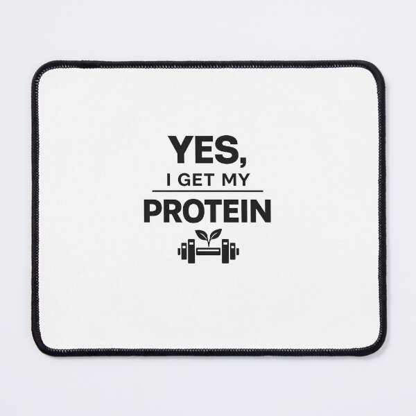 Item preview, Yes, I Get My Protein Plant Based Vegan Gym Design designed and sold by GreenStrength Studio.