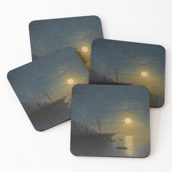 Item preview, Steam Ship on a Moonlit Night designed and sold by tomorrowsart.