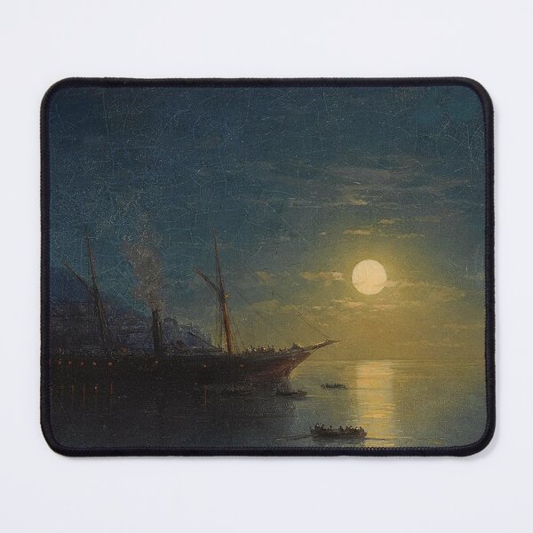 Item preview, Steam Ship on a Moonlit Night designed and sold by tomorrowsart.