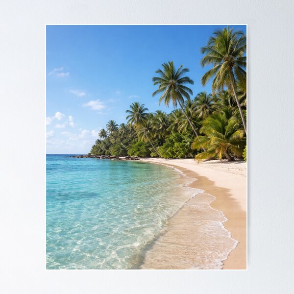 Item preview, Tropical paradise with turquoise waters designed and sold by JuViRo.
