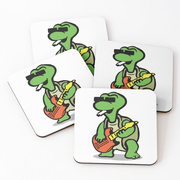 Item preview, Rock n roll turtle, a turtle rock star designed and sold by davidartcorner.