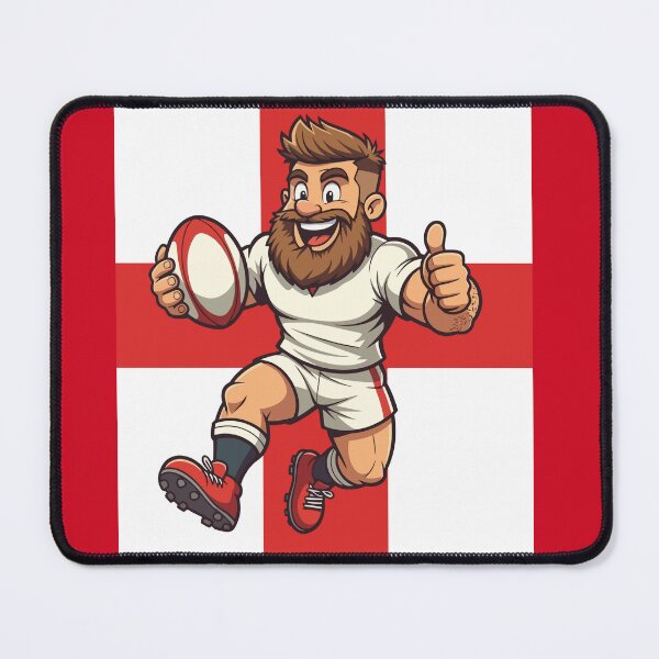 Item preview, Bold England Rugby Leap Motif designed and sold by taiche.