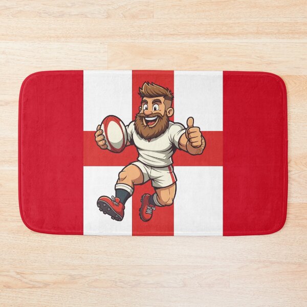 Item preview, Bold England Rugby Leap Motif designed and sold by taiche.