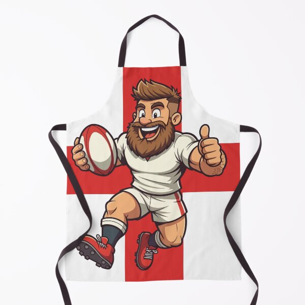 Item preview, Bold England Rugby Leap Motif designed and sold by taiche.