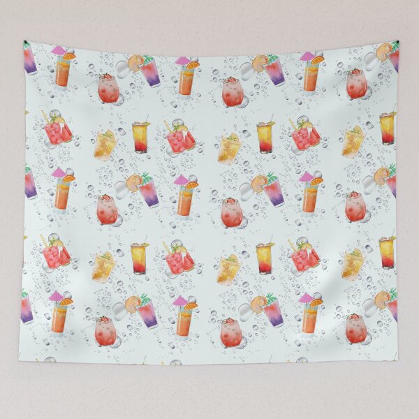Item preview, Fruit Soda Drinks Pattern designed and sold by Kim_Graphic-Design.