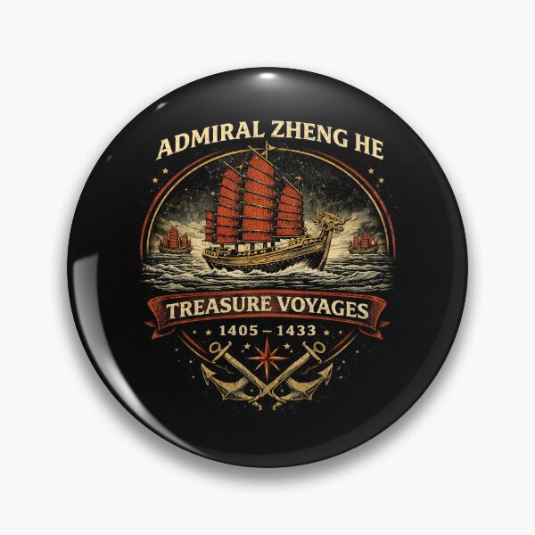 Item preview, Admiral Zheng He Treasure Voyages Vintage designed and sold by Retr0Tshirts.