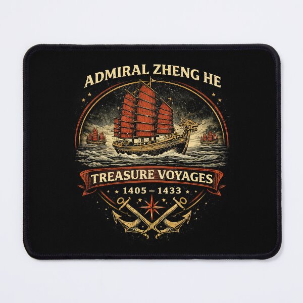 Item preview, Admiral Zheng He Treasure Voyages Vintage designed and sold by Retr0Tshirts.
