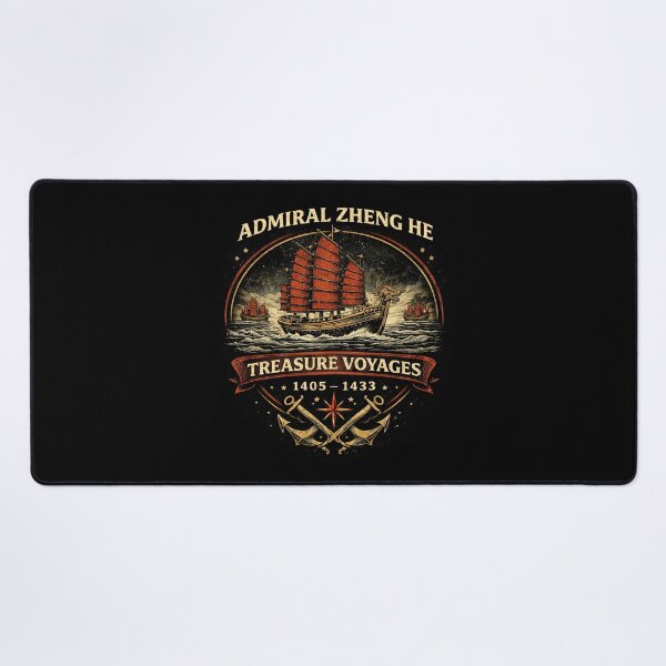Item preview, Admiral Zheng He Treasure Voyages Vintage designed and sold by Retr0Tshirts.
