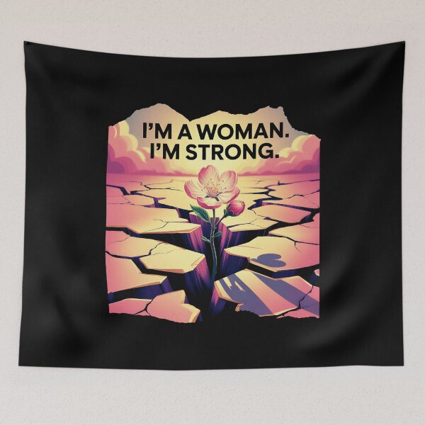 Item preview, I'm A Woman I'm Strong 8 March designed and sold by Reniferka Artifacts.