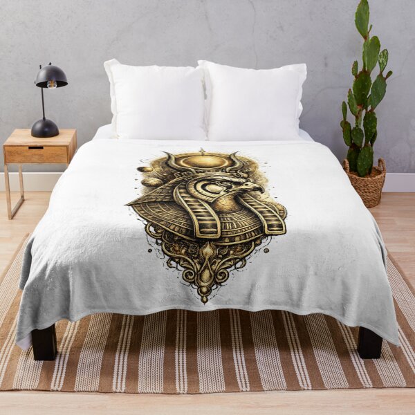 Item preview, Golden Ra Sun God: Majestic Egyptian Falcon Art designed and sold by GulfSignature.