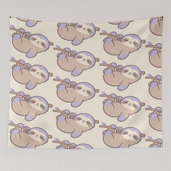 Item preview, Sleepy Pastel Sloth Nap Time designed and sold by SplashTastic.