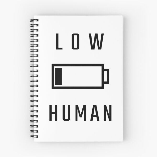 Item preview, Copy of  Low Battery Human Minimalist Burnout Design designed and sold by MammieLO Art.