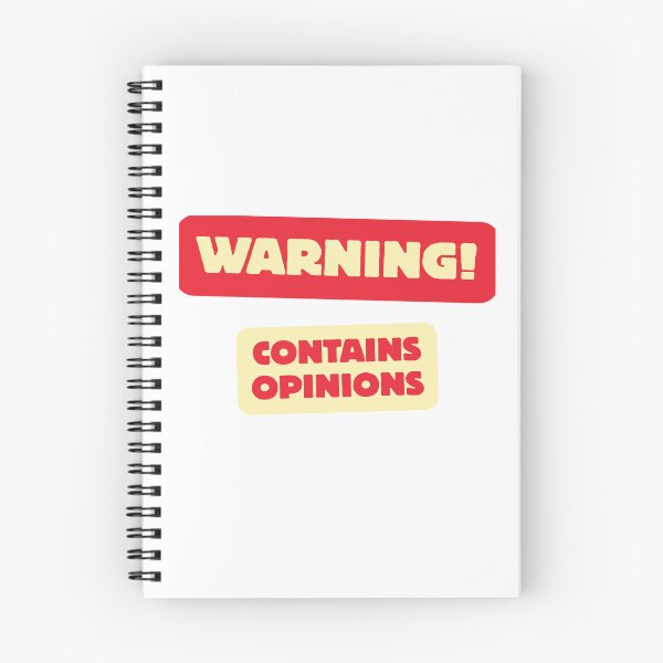 Item preview, Funny "WARNING!, Contains Opinions" designed and sold by Andykinoz.