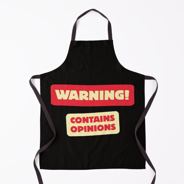 Item preview, Funny "WARNING!, Contains Opinions" designed and sold by Andykinoz.