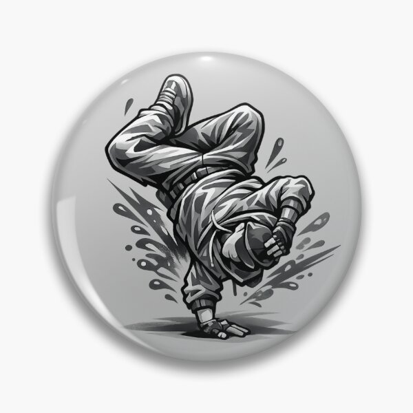 Item preview, Monochrome B-Boy Freeze. designed and sold by HubiUrbanStudio.
