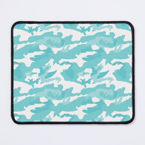 Item preview, White And Cyan Camo Pattern Seamless designed and sold by pattern-archive.