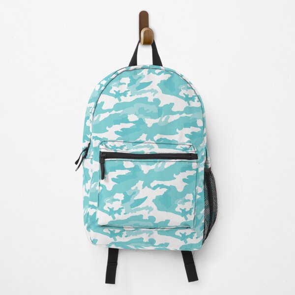 Item preview, White And Cyan Camo Pattern Seamless designed and sold by pattern-archive.