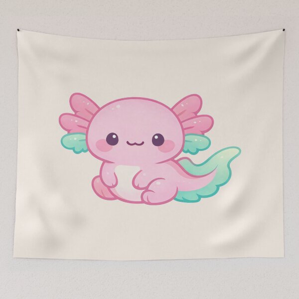 Item preview, Cute Kawaii Axolotl Pastel Friend designed and sold by SplashTastic.