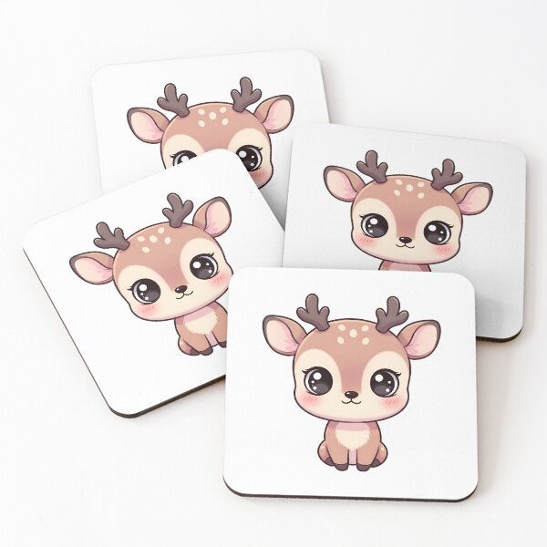 Item preview, Cute Chibi Baby Deer Sticker designed and sold by avwear.