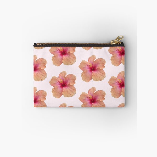 Item preview, peach pink hibiscus flower sticker designed and sold by inainart.