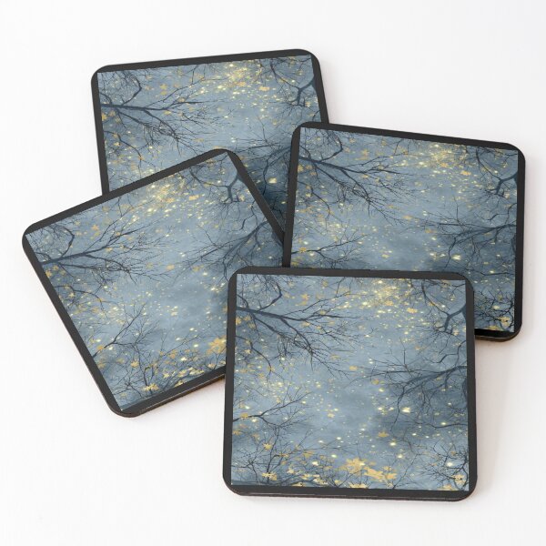Item preview, Drawing of Ethereal Branches Amid Golden Stars  designed and sold by NivyasArtistry.