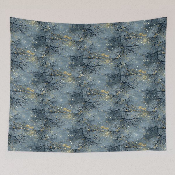 Item preview, Drawing of Ethereal Branches Amid Golden Stars  designed and sold by NivyasArtistry.